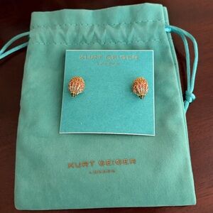NWT Kurt Geiger earrings with pouch